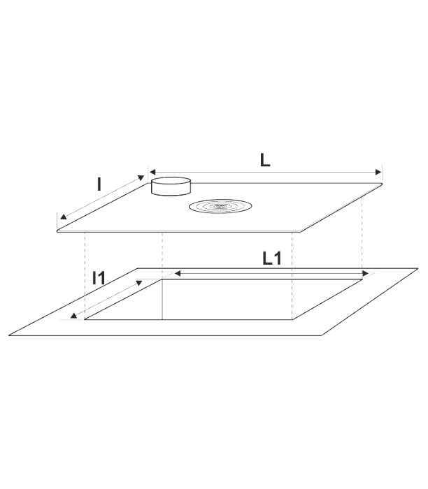 Plita Fonta 1OS cu Gat Burlan - Lungime plita 380 mm Latime plita 380 mm [2]