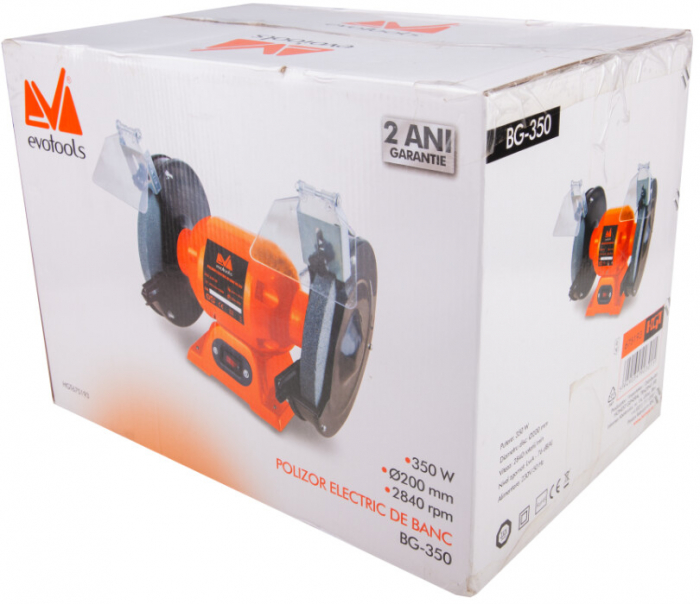 Polizor Electric de Banc BG 350 EPTO - Putere polizor 350 W Diametru polizor 200 mm [2]