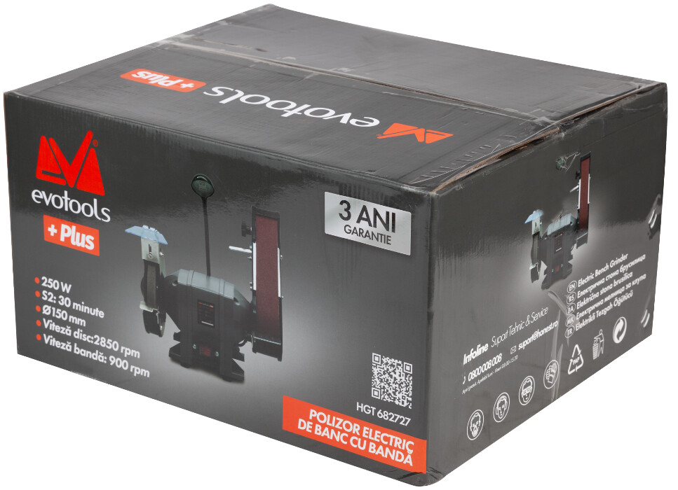 Polizor Electric de Banc cu Banda BG 250 Evotools PLUS, 3 ANI GARANTIE [4]