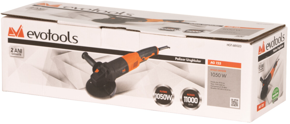 Polizor Unghiular AG125 1050W EvoTools [6]