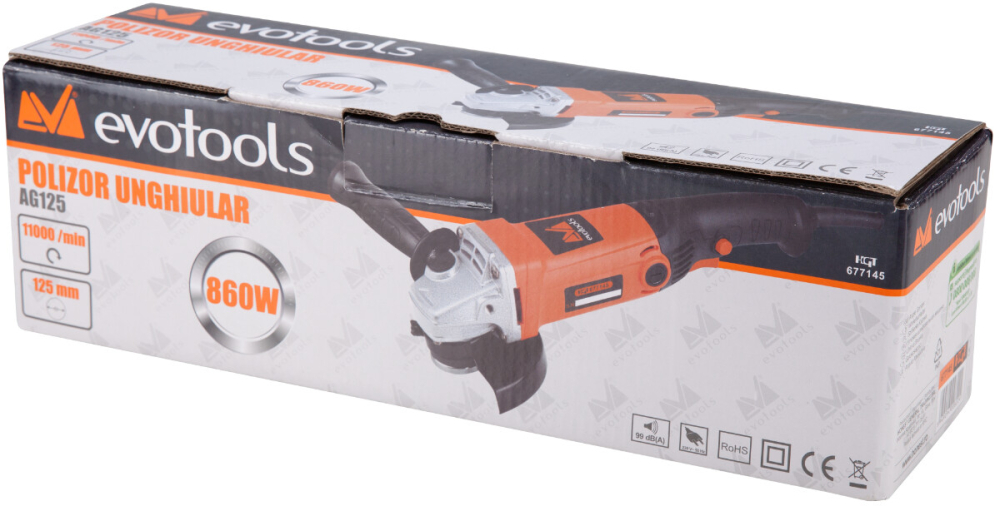 Polizor Unghiular AG125 860W EvoTools [2]