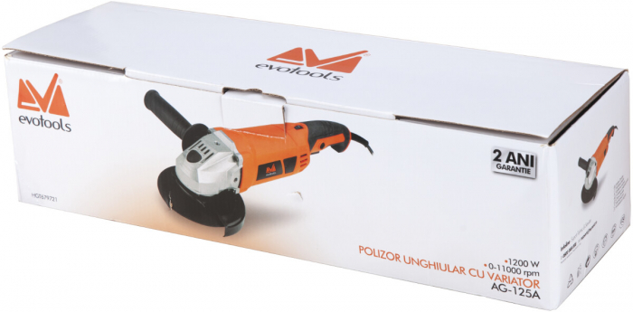 Polizor Unghiular Flex cu Variator AG 125A EPTO - Putere polizor 1200 W [2]