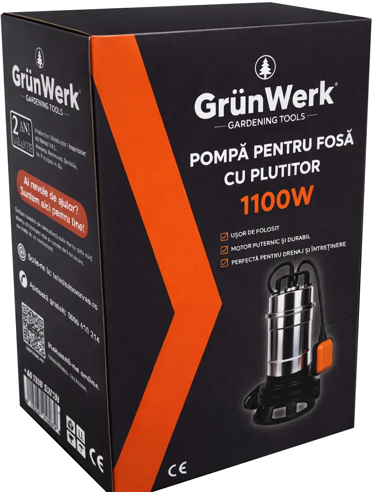 Pompa Apa Murdara Inox cu Plutitor GW 1.1KW [5]