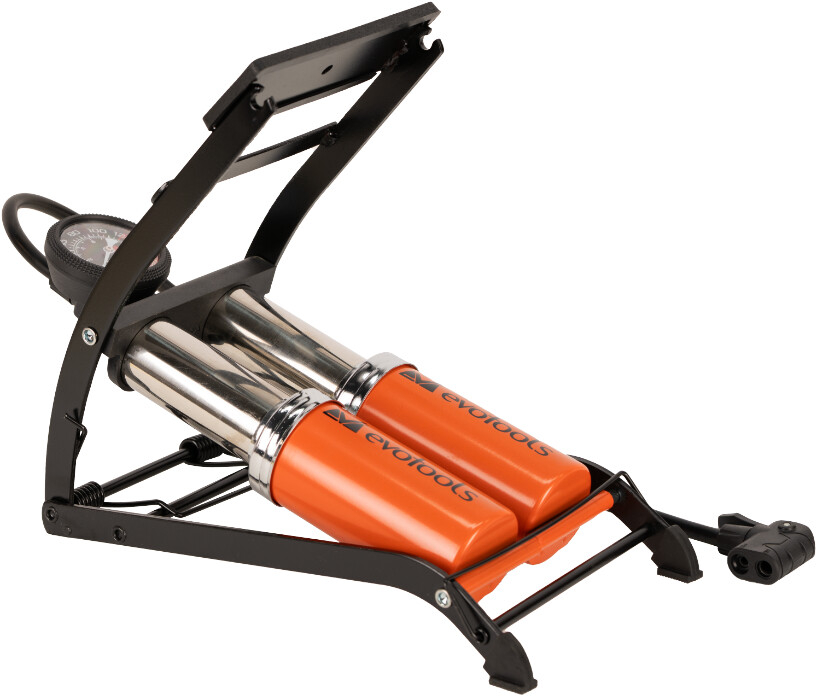 Pompa Auto de Picior cu Manometru si Doua Pistoane 2046 Evotools [5]