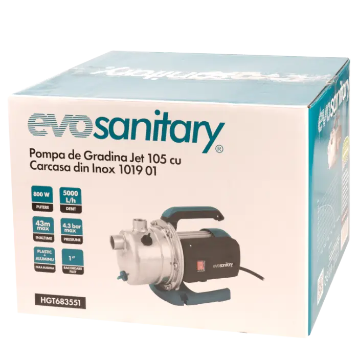 Pompa de Gradina Jet 105 Carcasa Inox EvoSanitary [2]
