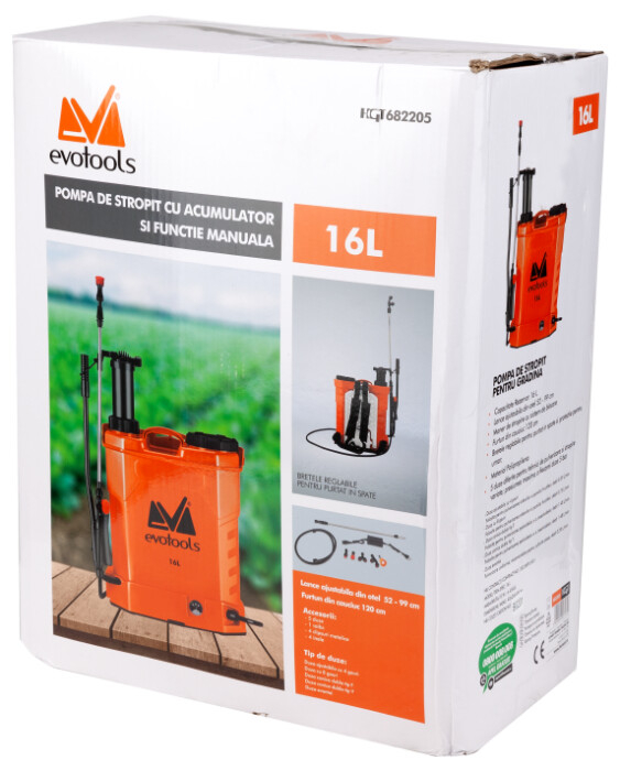 Pompa de Stropit cu Acumulator si Functie Manuala PP EvoTools [2]
