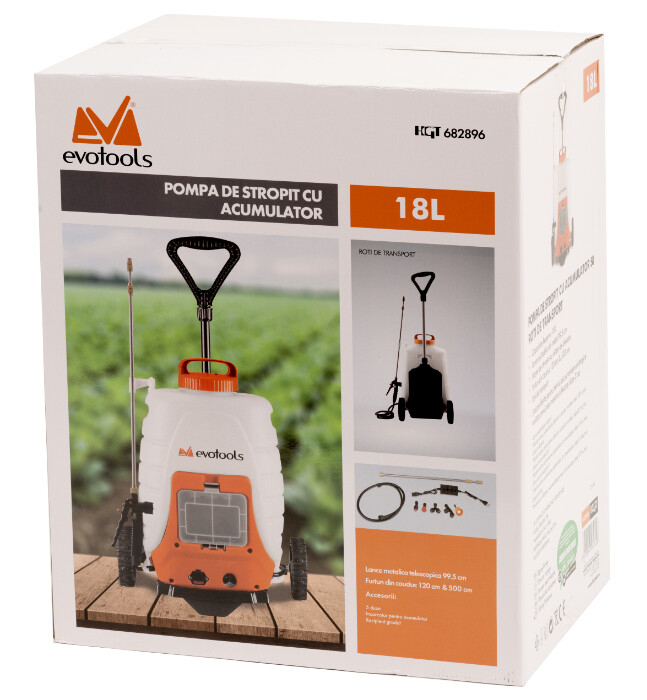 Pompa de Stropit cu Acumulator si Roti de Transport  [2]