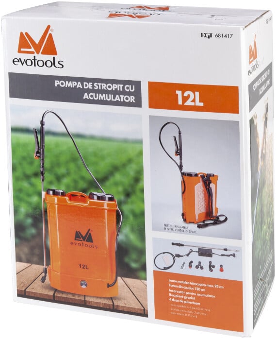 Pompa de Stropit / Pulverizator cu Acumulator si Spatiu Depozitare 1152 - Volum 12 l [2]