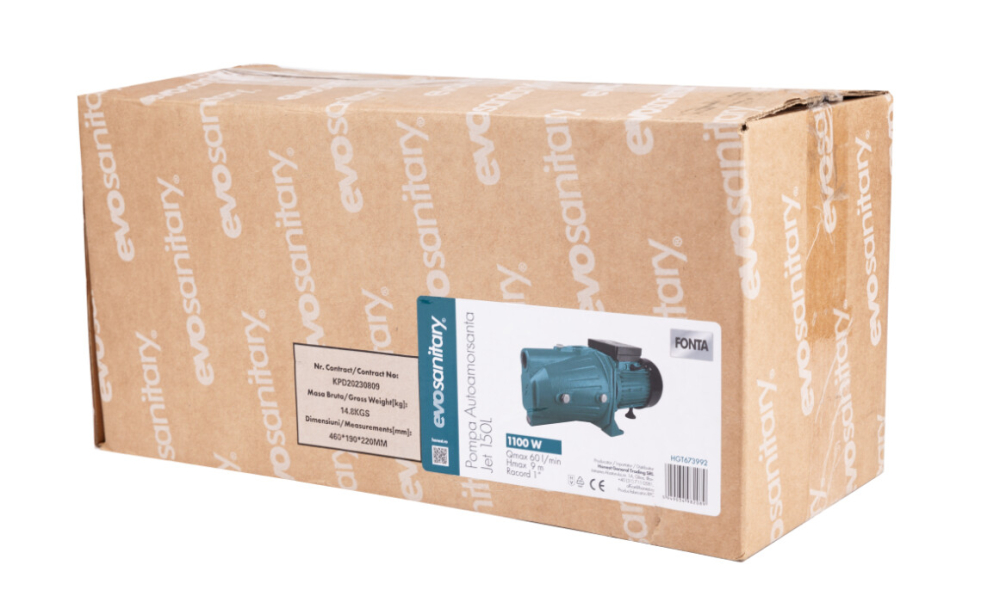 Pompa de suprafata Autoamorsanta EPTO Jet 150L - Tip 150 Putere 1100 W [3]