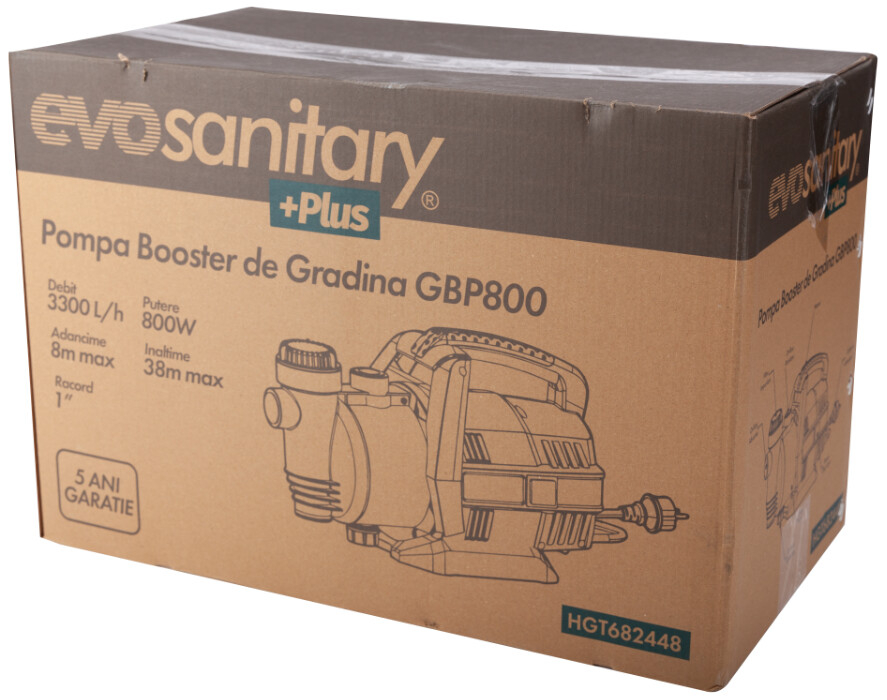 Pompa Gradina Booster GBP800 Evosanitary PLUS 5 ANI GARANTIE! [2]