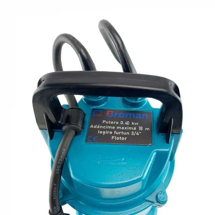 Pompa submersibila Broman QDX40-18-0.4, 400 W, refulare 18 m, 30 m³/h, racord 3/4" [2]