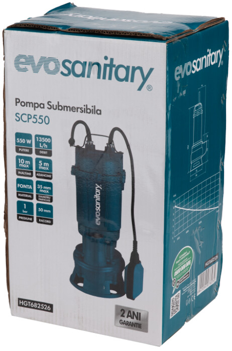 Pompa Submersibila cu Tocator SCP550 Evosanitary [2]