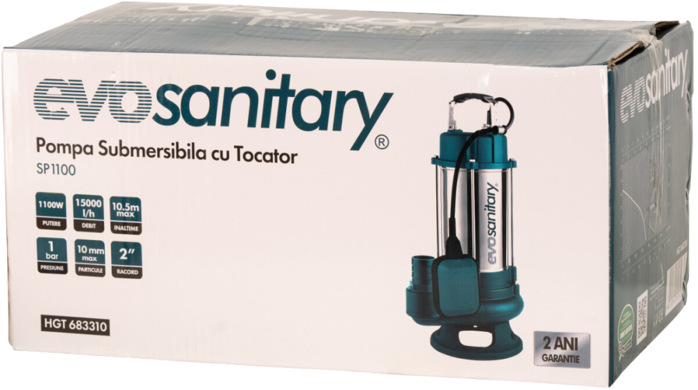 Pompa Submersibila cu Tocator WQD10-15-1.1 Evosanitary [2]