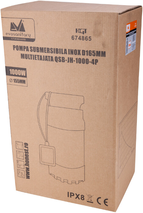 Pompa Submersibila Inox Multietajata QSB-JH-1000-4P-EPTO - Putere 1000 W [2]