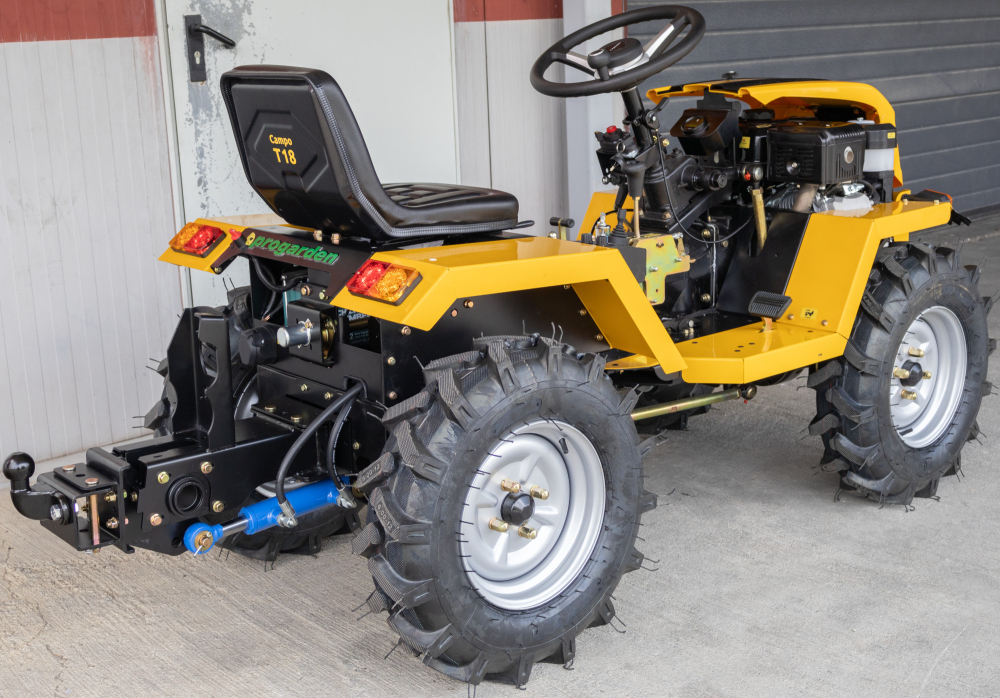 ProGARDEN Campo T18 Minitractor V27 4x4, 18CP, benzina, hidraulica fata-spate, roti 6.00-12 [12]
