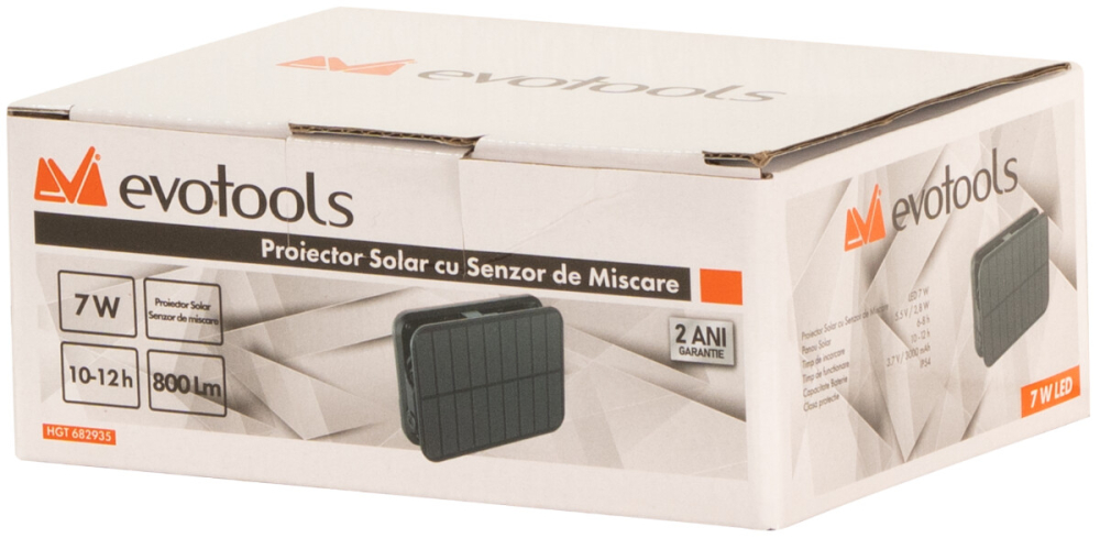 Proiector Led cu Incarcare Solara si Senzor de Miscare EvoTools [2]
