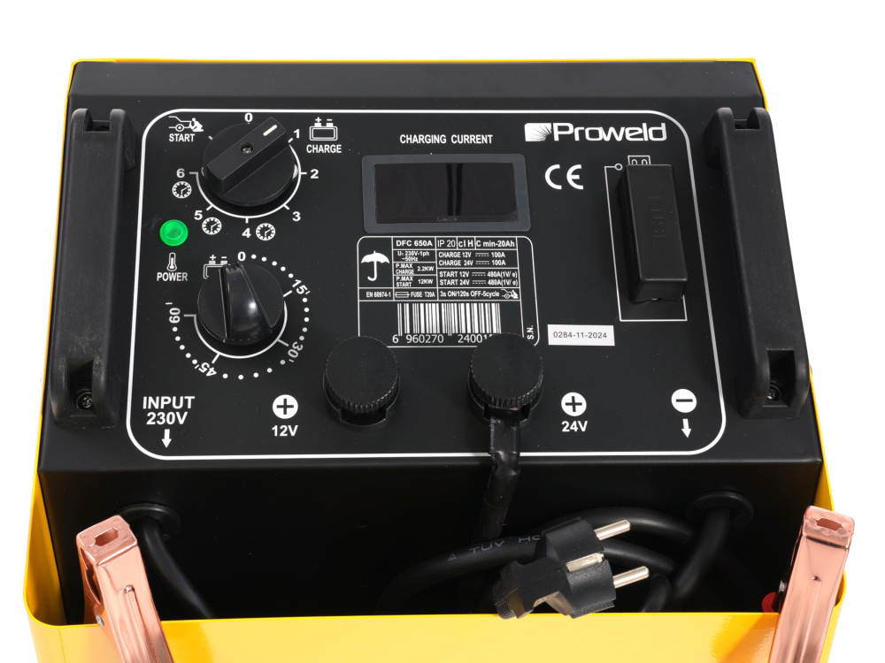 ProWELD DFC-650A redresor acumulatori 12V/24V, functie Timer, Start [3]