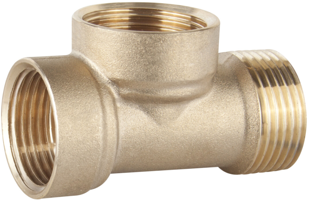 Racord din Alama cu 3 Cai pentru Hidrofor - Diametru 1 inch - 2 Buc [2]