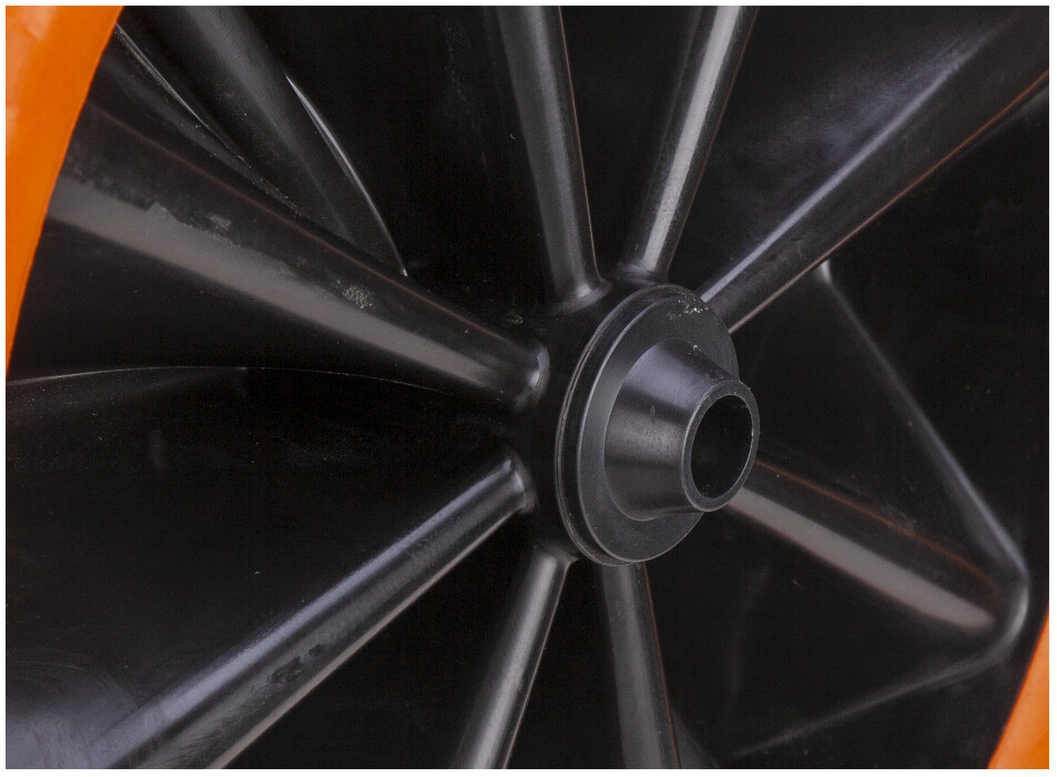 Roata Roaba Poliuretan Slim cu Janta Plastic Profil Rotund [2]