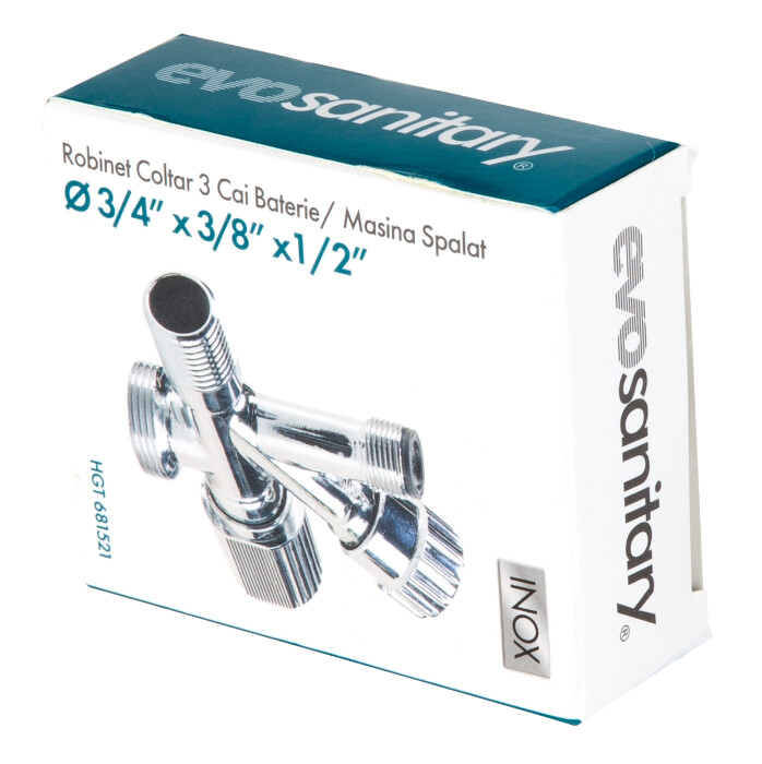 Robinet Coltar 3 Cai Baterie/ Masina Spalat - Diametru 3/4-3/8-1/2 inch [2]