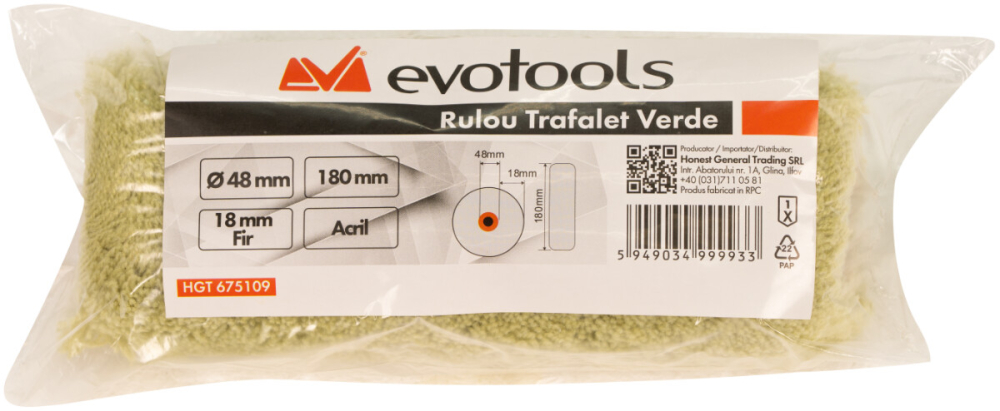 Rulou Trafalet Acril Verde [2]