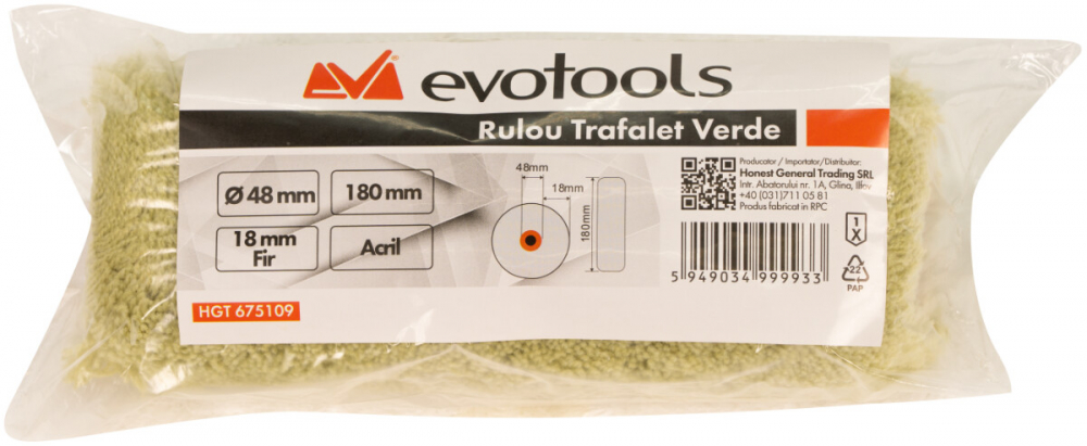 Rulou Trafalet Verde Acril ETS [2]