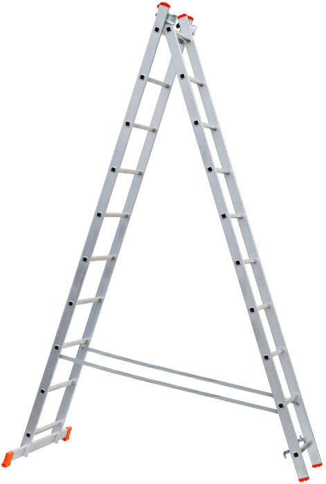 Scara din Aluminiu ETS 1167 - 2 tronsoane, 9 trepte, Inaltime totala 395 cm [8]