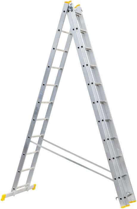 Scara din Aluminiu ETS 1167 - 3 tronsoane, 7 trepte, Inaltime totala 425 cm [2]