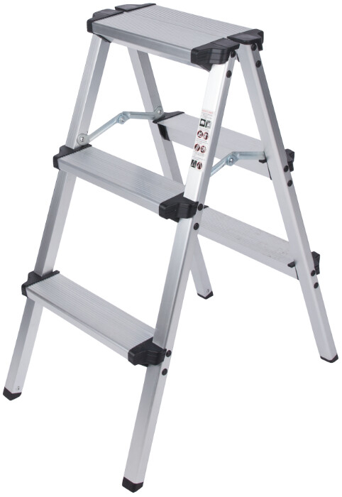 Scara Dubla din Aluminiu ETS - Inaltime totala 73 cm Nr. Trepte [N[trepte] - Numar Trepte] Inaltime Utila 73 cm [1]