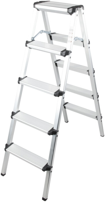 Scara Dubla din Aluminiu ETS - Inaltime totala 97 cm Nr. Trepte [N[trepte] - Numar Trepte] Inaltime Utila 97 cm [5]