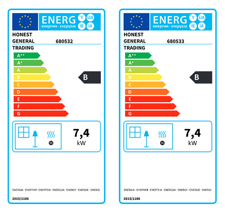 Semineu Emailat cu Arcada - Culoare semineu Maro Putere semineu 7 KW [3]