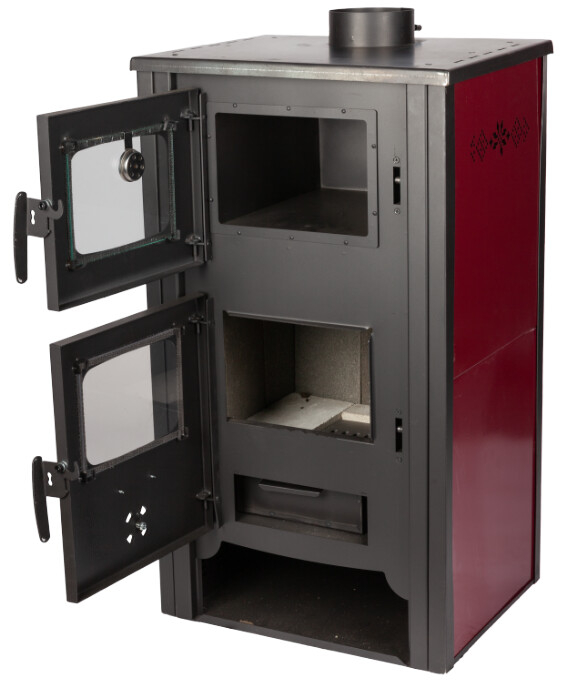 Semineu pe Lemne cu Cuptor, Perete Dublu si Termometru EvoTools +Plus (EcoDesign) [3]