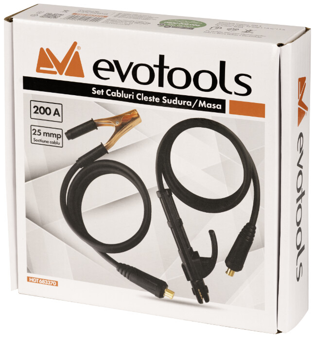 Set Cabluri Cleste Sudura/Masa Evotools [2]