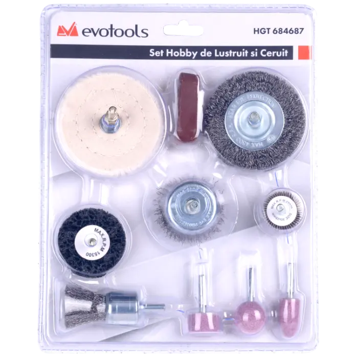 Set Hobby pentru Curatare, Slefuire si Lustruit EvoTools [2]