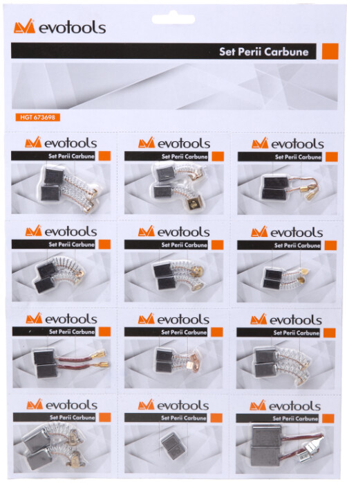 Set Perii Colectoare pentru electrice Evotools - 10 Buc EvoTools 673699 / 674922 / 674921 / 674164 / 674162 / 673709 / 673707 / 673706 / 673705 / 673704 / 673701 / 673700 / 675160 [2]