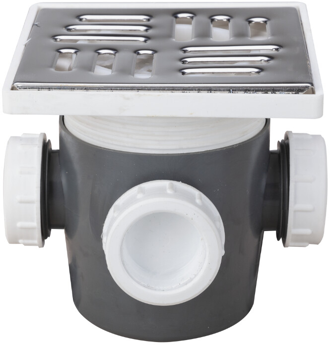 Sifon Pardoseala Patrat cu Inaltator SL 3 Intrari SP-H110-130-1 [1]