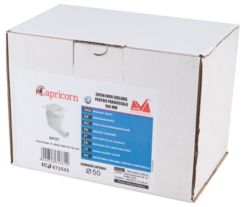 Sifon Pardoseala Patrat cu Inaltator SL [2]