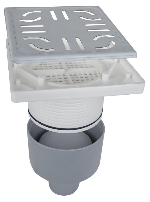 Sifon Pardoseala Patrat cu Inaltator SV [4]