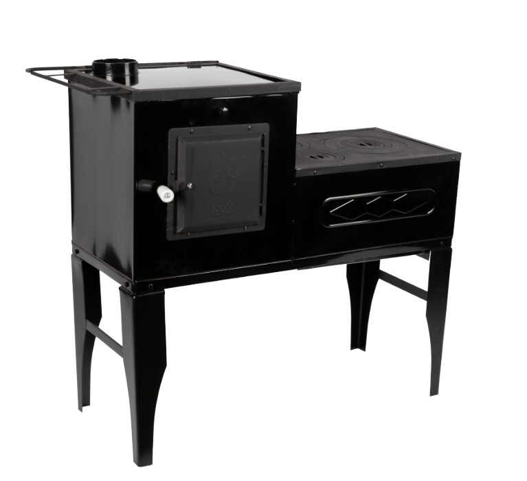 Soba de Gatit Emailata Tip L / Cizma, Neagra [131]