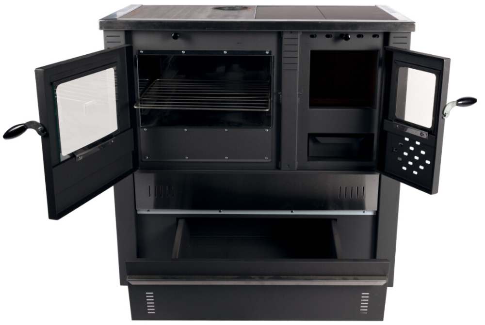 Soba de Gatit pe Lemne cu Plita si Cuptor din Inox [10]