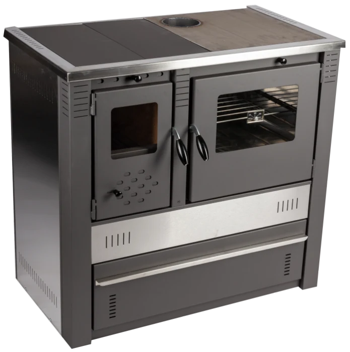 Soba de Gatit pe Lemne cu Plita si Cuptor din Inox [10]