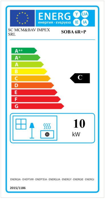 Soba Teracota B6R+P - Tip picioare O Putere soba 10 KW [2]