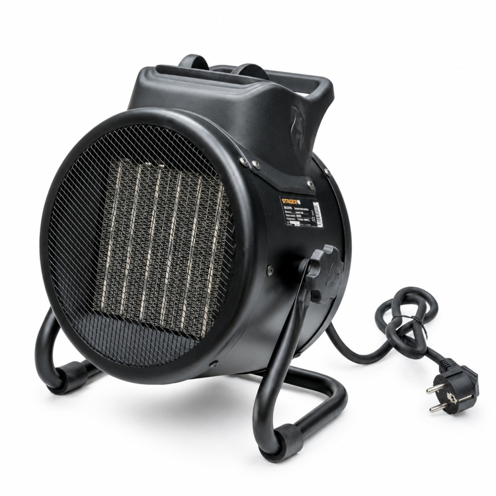 Stager ET3C aeroterma electrica cu elemente ceramice PTC, 3kW, 230V, 365mc [2]