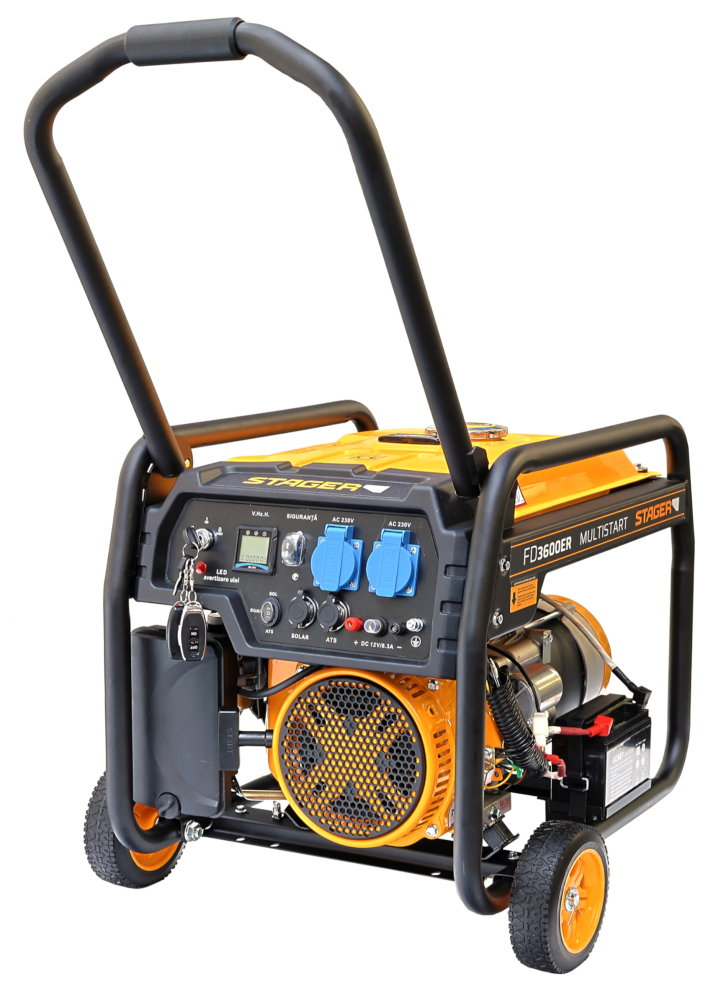 Stager FD 3600ER Automatic Generator curent monofazat, 230V, 3.0kW, benzina, conector ATS, multistart, autonomie pana la 20h [3]