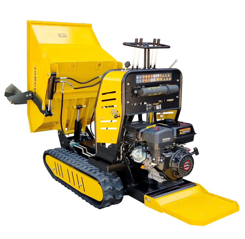Stager RMT500SI roaba cu motor termic cu incarcator frontal 9CP, 500kg, senile [6]