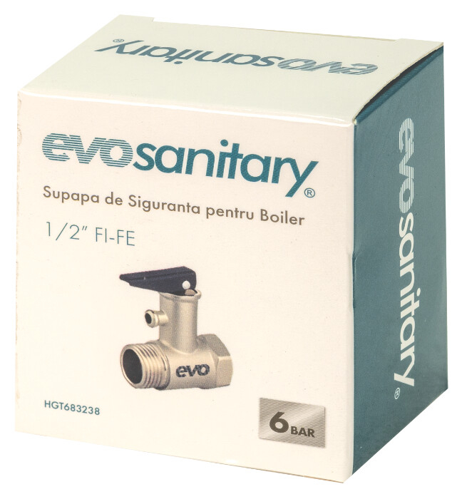 Supapa de Siguranta pentru Boiler 1/2 FI-FE 6bar Evosanitary [2]