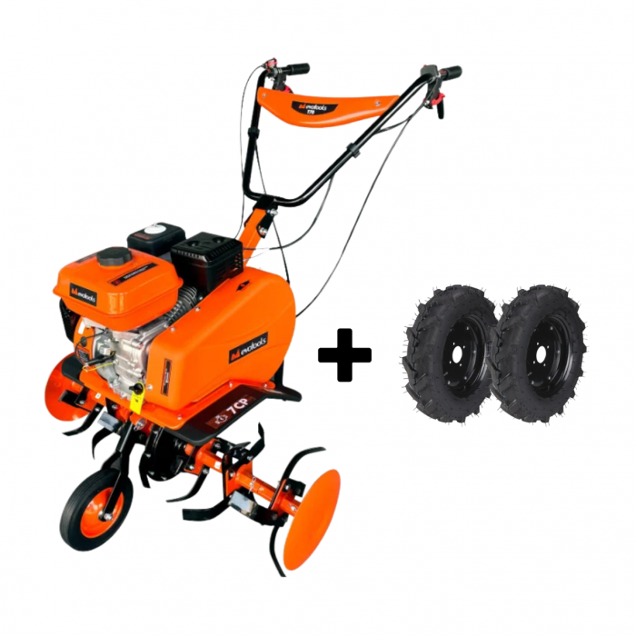 Motosapa 7CP T70 Evotools cu  Roti de Transport [1]
