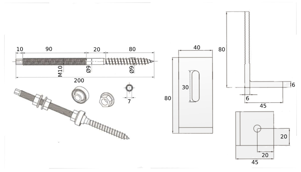 Suport Fixare Panou Fotovoltaic pe Acoperis cu Tigla Metalica [2]