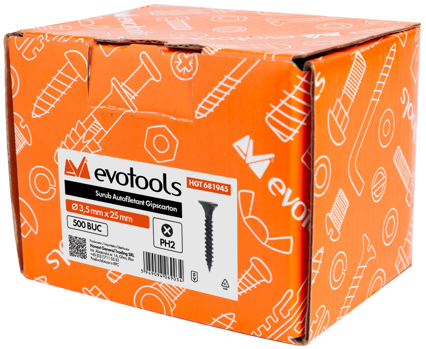 Surub Autofiletant Gipscarton EvoTools - 1 Hs1 [16]