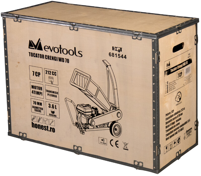 Tocator Crengi WD70 7CP Transmisie pe Curea [2]